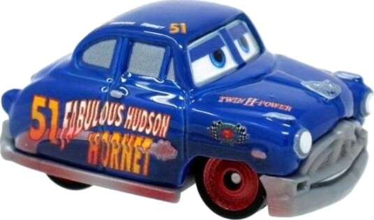 Disney Mattel Mini Racers Fantastiske Hudson Hornet Die Cast Minibil