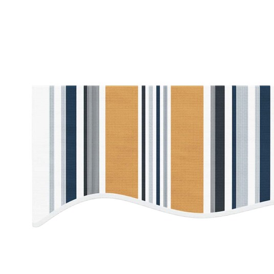 Erstatningsduk for markise flerfarget stripe 6x3 m 367732