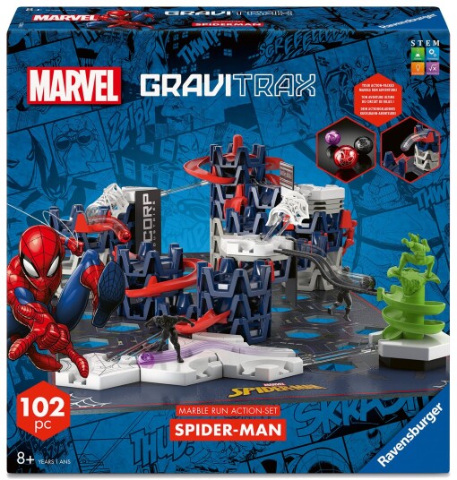 Ravensburger GraviTrax Action-sett M Spider-Man Kulebanesystem