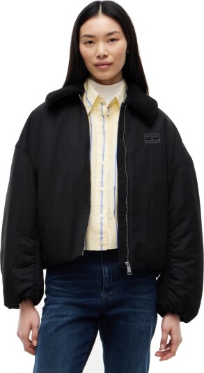 Tommy Jeans Tjw Fur Collar Utility Bomber Black XL