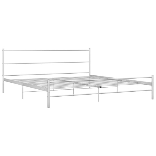 Sengeramme hvit metall 160x200 cm Sengeramme hvit metall 160x200 cm