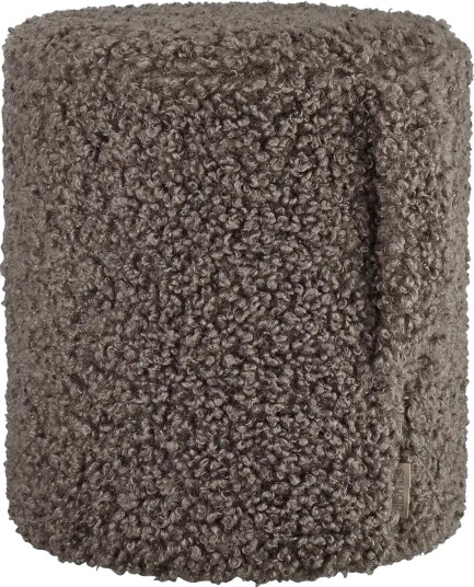 Blomus Pouf   40 Cm Ø 35 Cm   Teddy   Espresso   Brown   Ø 35CM