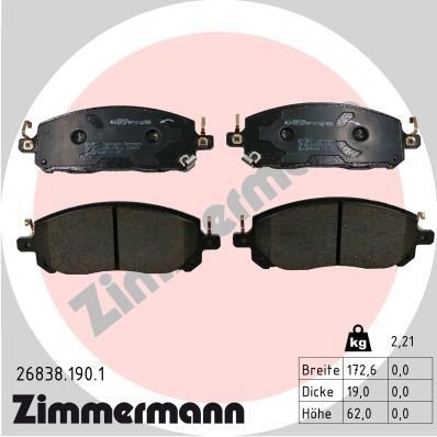 Bremseklosser ZIMMERMANN 26838.190.1 Bremseklosser ZIMMERMANN 26838.190.1
