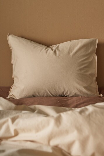Ellos Home Putetrekk Avery i bomullspercale Beige