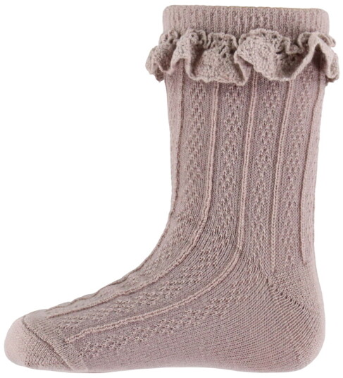 Wheat Sokker Ull Nora Dry Rose m. Blonder Wheat 21/24 Sokker Rosa 21 24