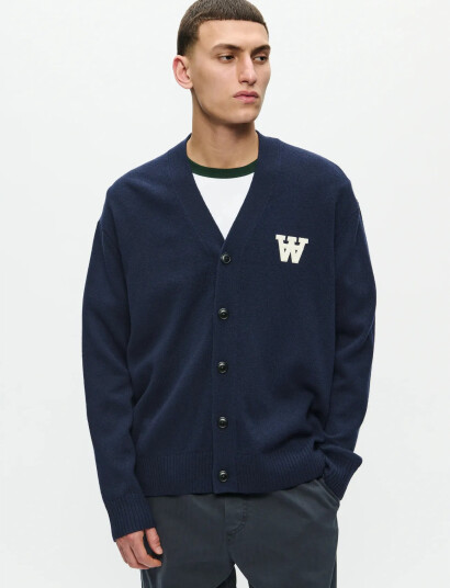 WOOD WOOD Wwcurt Crew Neck 25212 - Navy - XS