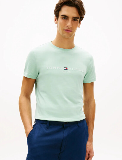 Tommy Hilfiger Tommy Logo Tee Green M