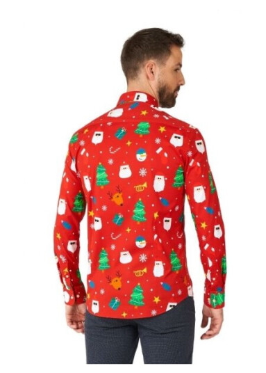 Juleskjorte Festivity Red