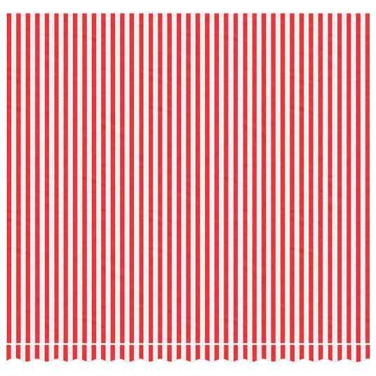 Erstatningsduk for markise rød og hvit stripe 4x3,5 m 367717