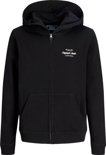 Jack & Jones Hettegenser m. Glidelås JorNørrebro Black Jack & Jones 12 år (152) Hettegenser Svart
