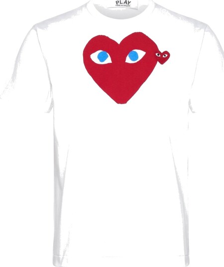 Comme des Garçons White Heart T Shirt White S