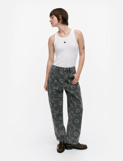Marimekko Maridenim Barrel Unikko - Grey - 29 x 28