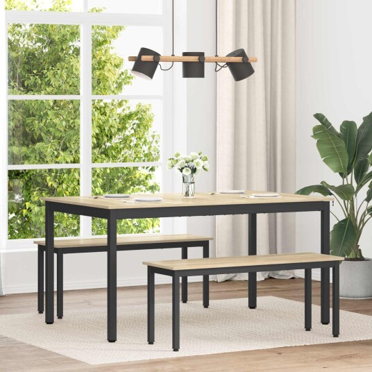 vidaXL Spisebord 150 x 78 x 75 cm METALL
