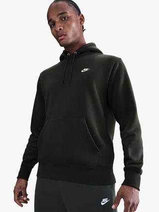 Nike Club Pullover Fleece Hoodie Grønn M