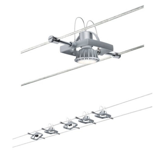 Paulmann 941.33 Spotlight På Skinne Gu5.3 5 Ampuller 230 V Kromfarget