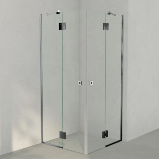 INR Iconic Nordic Rooms Dusjhjørne ARC 16 Frame Måltilpasset Krom / Bronse Glass