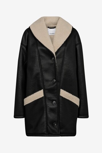Co'couture Jakke SibbaCC Shearling Box Jacket Svart
