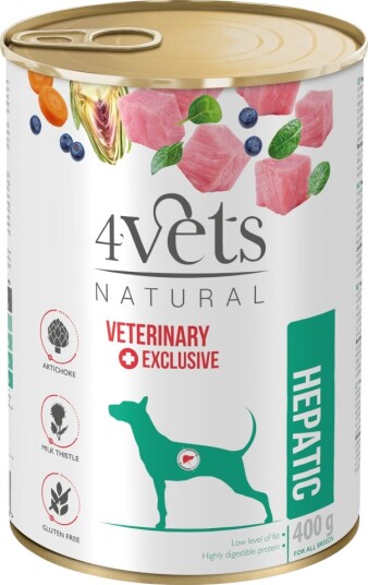 4Vets Natural Hund Hepatic 400 G 12 X 400 G 4Vets Natural Hund Hepatic 400 G 12 X 400 G