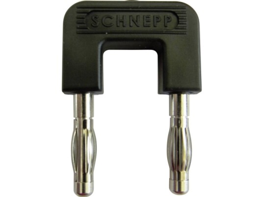 Schnepp 19/4Sw Kortslutningsstik Sort Stift Diameter: 4 Mm Stiftafstand: 19 Mm 1 Stk