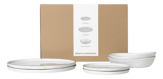 Broste Copenhagen Nordic Salt middagssett for 2 6 deler