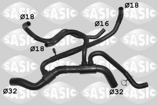 SASIC 3404416 Radiatorslange SASIC 3404416 Radiatorslange