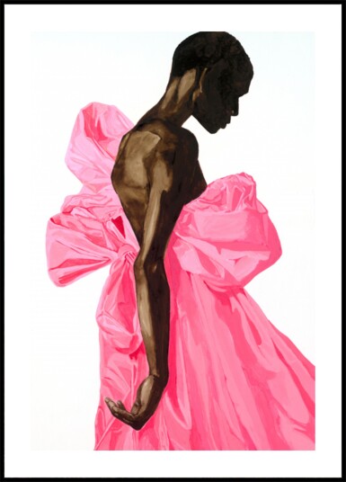 Vibrant Pink Bow Dress Plakat / 50x70 Vibrant Pink Bow Dress Plakat / 50x70