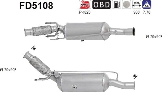 Partikkelfilter AS FD5108