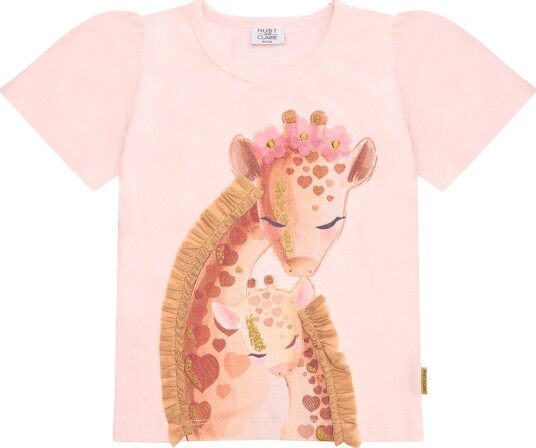 Hust and Claire T skjorte   Alma   Rose Strand m. Glitter   Hust and Claire   5 år 110   T skjorte   Rosa
