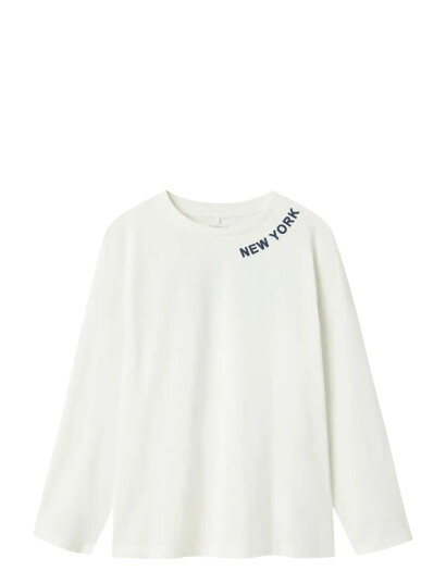 Name It Nkmnepol Ls Nreg Top Box White 134 140