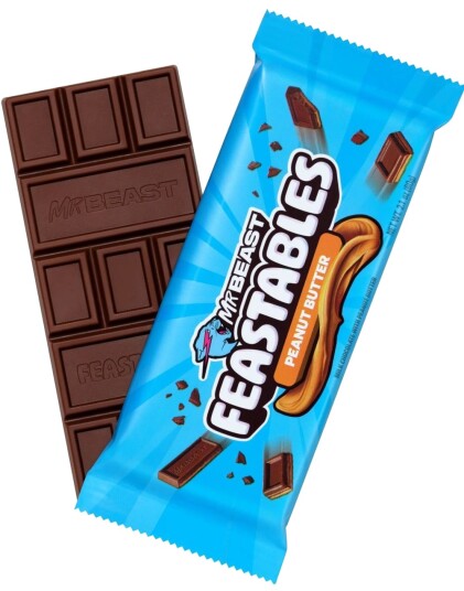 Mr. Beast Bar Deez Nutz Milk Chocolate with Peanut Butter 60 g USA Import