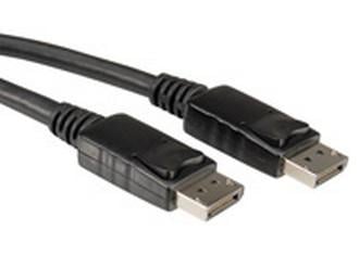 ROLINE DisplayPort Cable DP-DP. M/M. Black. 2.0m Factory Sealed