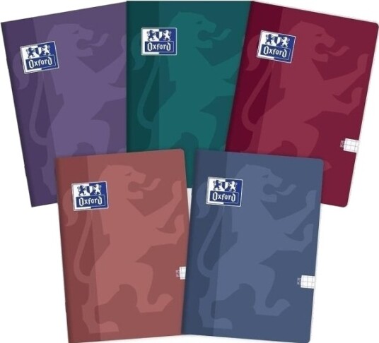Oxford Skrivebok A4/60K Ruter Touch Trend 5 Stk Oxford