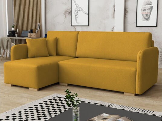 Amelus Sovesofa Med 4 Seters Divan   Gul
