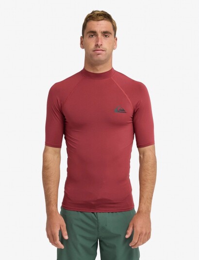 Quiksilver Everyday Upf50 Ss Burgundy XL