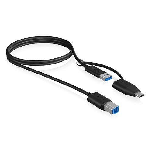 ICY BOX USB Adapter IcyBox USB 3.2 (Gen 1) Type B zu Type A & Type C ICY BOX USB Adapter IcyBox USB 3.2 (Gen 1) Type B zu Type A & Type C
