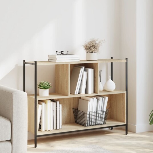 Bokhylle sonoma eik 102x28x77,5 cm konstruert tre 8721012339507