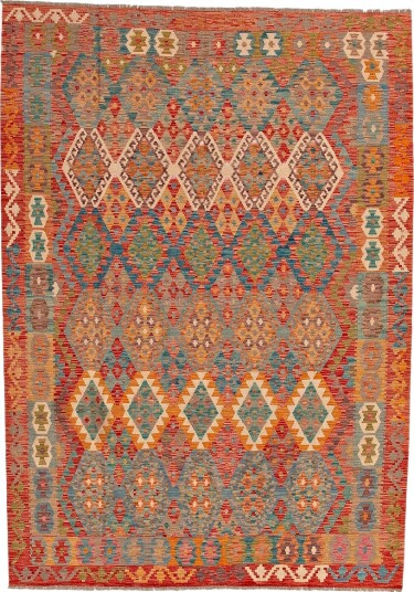 Bargi   Ullteppe Kelim Multi 210x294 cm   Flerfarget