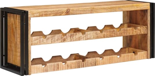vidaXL Vinhylle Brun 100 x 45 x 33 cm Solid Grov Mango Tre