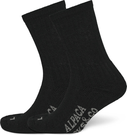 Alpacasocks&Co Merino Hiking Cozy 1-Pack - Black - 36-39