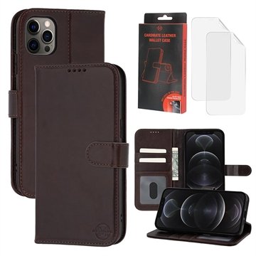 MyTPhone iPhone 12/12 Pro CardMate lommebokveske i lær   mørkebrun