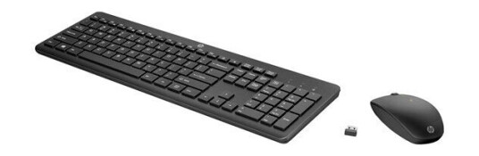 HP 235 Trådløst Tastatur- og Mussett Nordisk Sort HP 235 Trådløst Tastatur- og Mussett Nordisk Sort