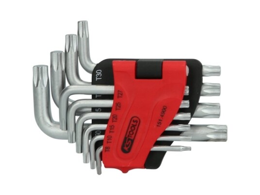 Ks Tools 151.4900, Spoiler-Torx, Metallisk, Stål, 228 G, 10 Stykker
