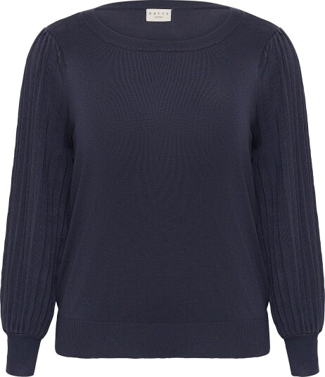 KAFFE Curve Genser KCloni Knit Pullover Blå