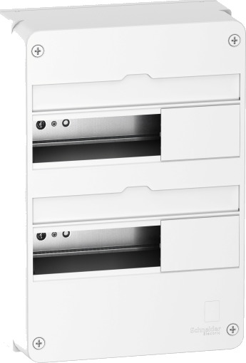 Schneider Electric Enclosure wall-mounted panel resi9 cx reis9 board 2 row 13 modulator white ral9003 without door Schneider Electric Enclosure wall-mounted panel resi9 cx reis9 board 2 row 13 modulator white ral9003 without door