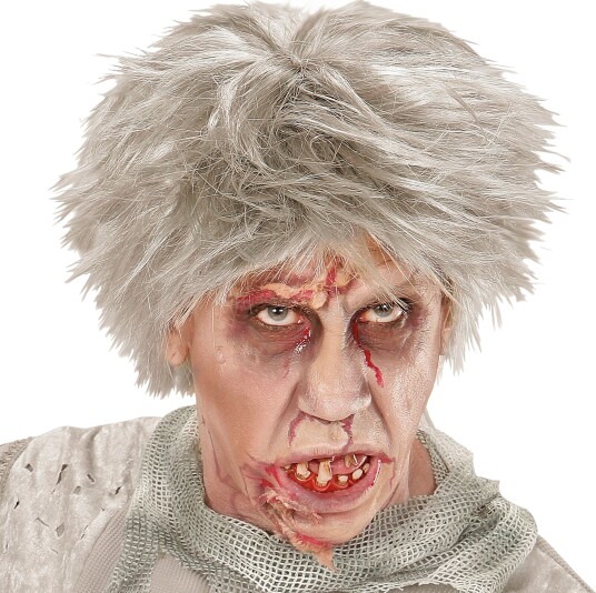 Widmann Kort Zombie Grå Parykk One size 06743