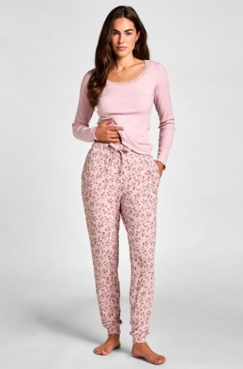 Hunkemöller Pyjamabukser Jersey Rosa Hunkemöller Pyjamabukser Jersey Rosa