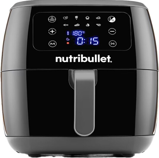 Nutribullet XXL Digital Airfryer 7L 1800W Oljefri Varmluftssteker Svart Nutribullet XXL Digital Airfryer 7L 1800W Oljefri Varmluftssteker Svart