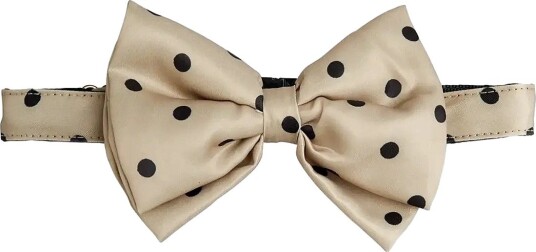 Mini Rodini Dots Aop Bow Tie BEIGE One Size