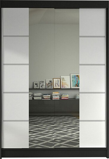 Garderobe Lino LED belysning Svart/Hvit