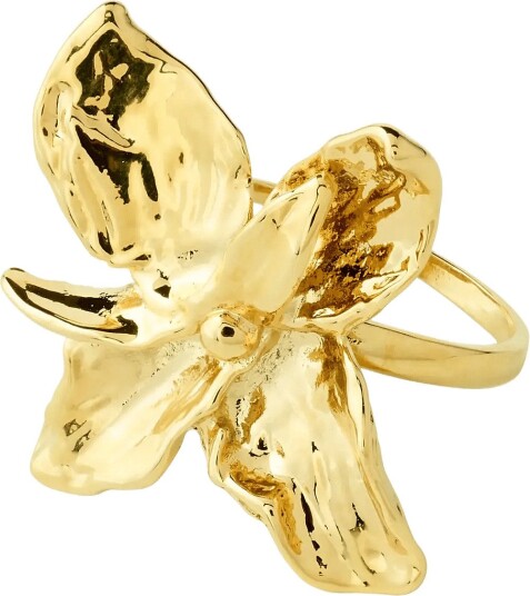 Pilgrim Trace Ring Gold Plated Gold ONE SIZE